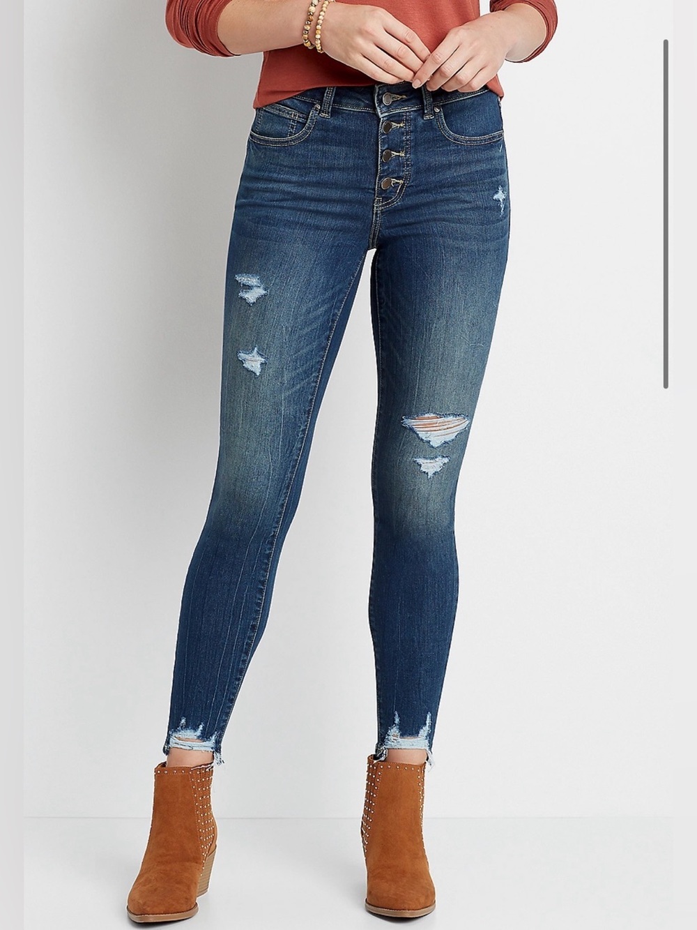 Maurices High Rise Skinny Jeans Size 8L